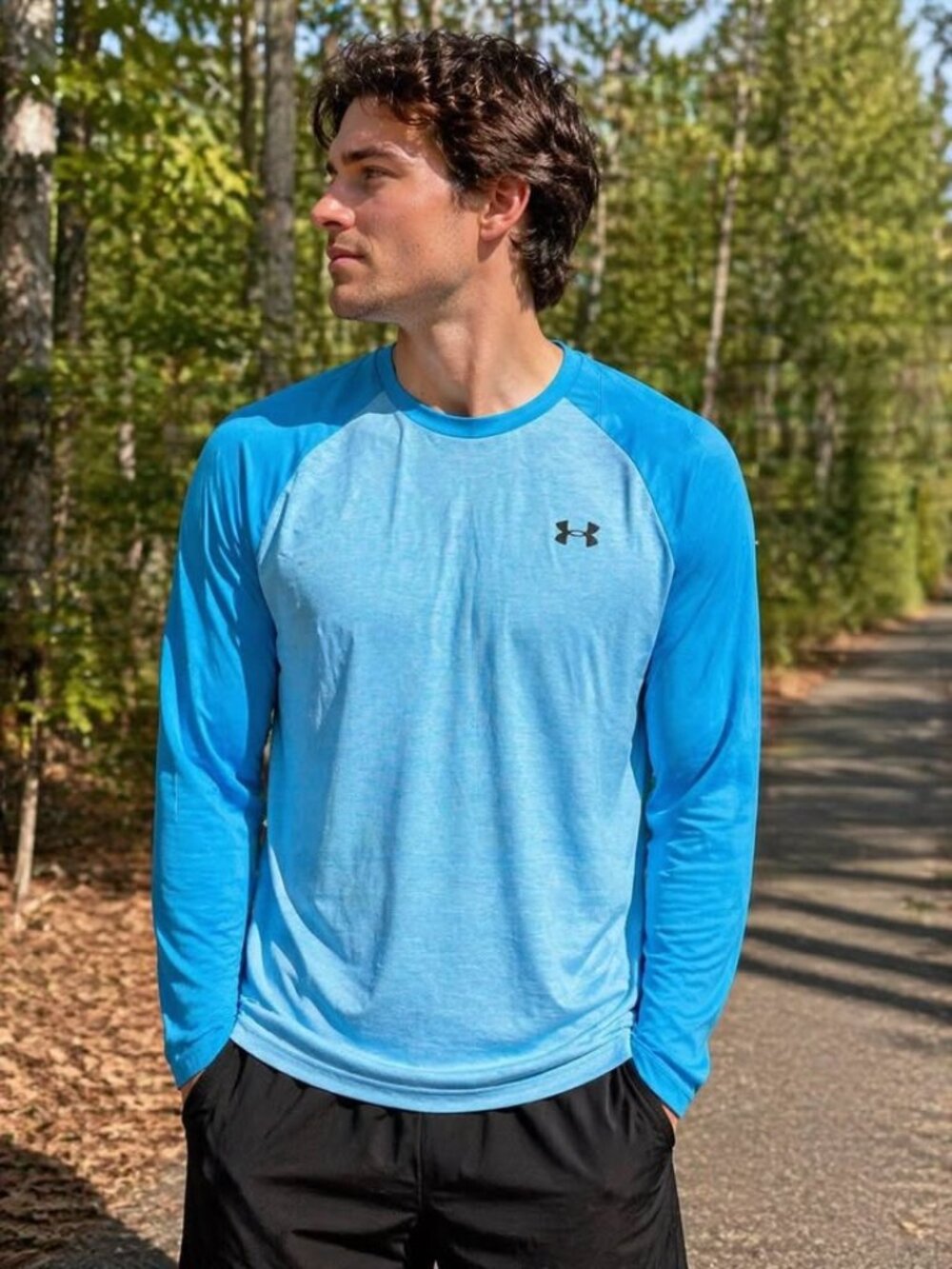 Under armour gym shirt large long sleeve